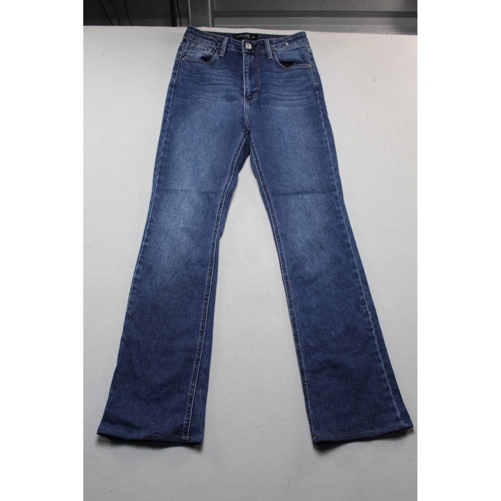 Just Black Denim Flare Jeans Womens Size 25 Blue Excellent High Rise Made in USA